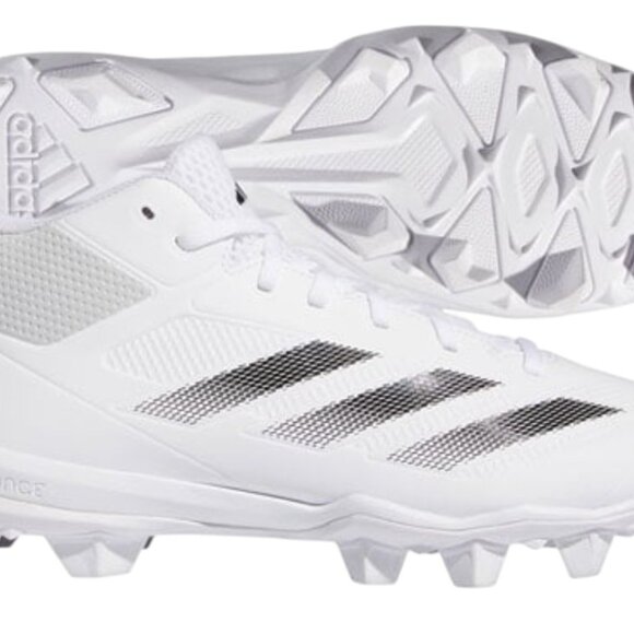 Adidas Adizero Impact 2 Spark White Molded Cleats IF5103 Men's Size 11.5 NWT - Picture 15 of 15